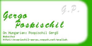 gergo pospischil business card